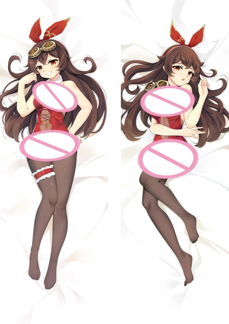 

60x180cm 2WAY Game Genshin Impact Amber Dakimakura Cover Double-sided Fullbody Pillow Cover Peachskin Otaku Bedding Pillowcase