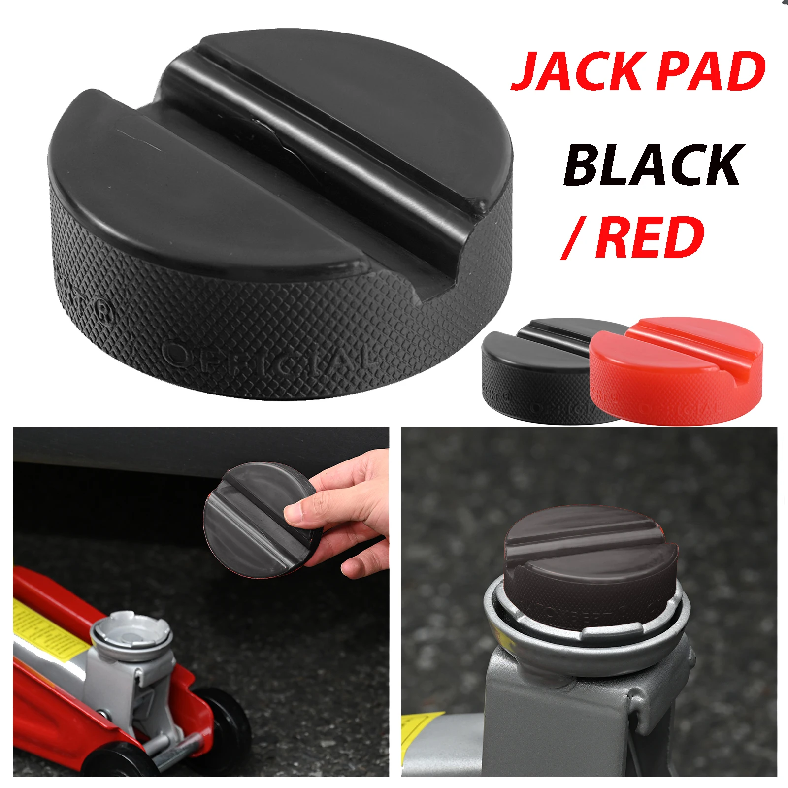 Car Polyethylene Jack Rubber Pad Anti-Slip Rail Adapter Support Block Heavy Duty Lift Tool Jacking Points For VW Audi Seat Skoda