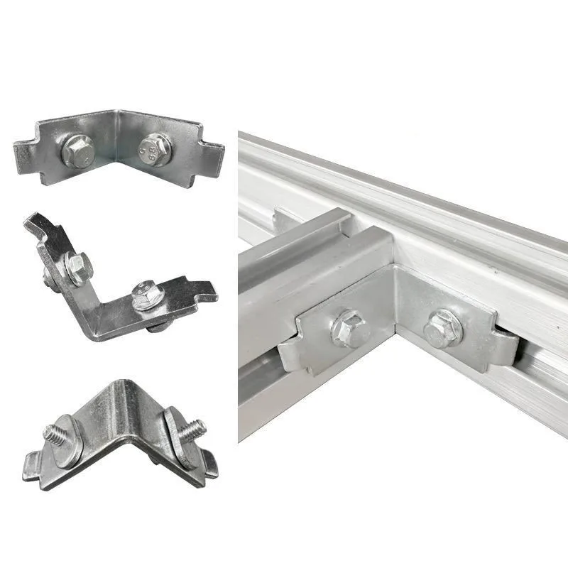 Double Hole Corner Piece Aluminum Alloy Cable Rack Right Angle Code 4C Aluminum Profile Connector 90 Corner Piece Galvanized