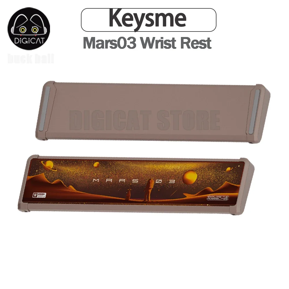 

Keysme Mars03 Wrist Rest Keysme Mouse Pad Silicone Flowing Sand Hand Rest Alloy Wrist Custom Mechanical Gamer Keyboard Accessory