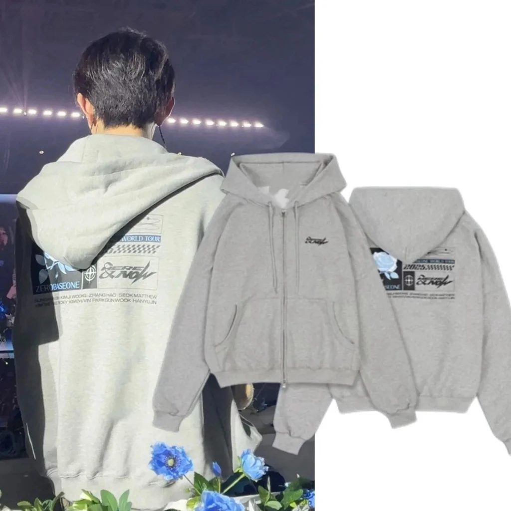 KPOP 2025 New Y2K Sportswear Harajuku CNBLUE Hoodie Free Sweatshirt Letter TASTE Printer GREY BLACK Pullover Hooded
