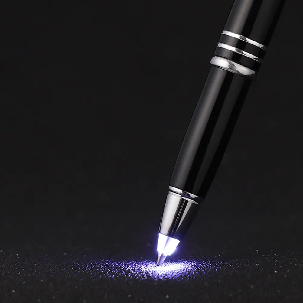 

3Pcs LED Light Ballpoint Pens Metal Touchscreen Writing Pens for Office School Crafting Greeting Cards Scrapbooking Portable