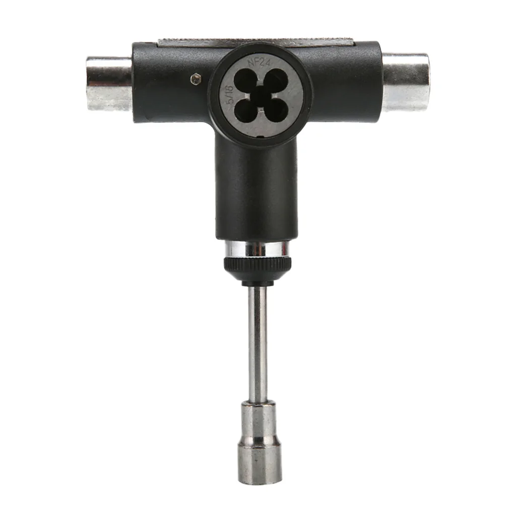 

T All In One Multi-Function Skate Tool Heavy Duty Steel Portable For Skateboards Longboards Wheel Bearing Repair Tool Cycling