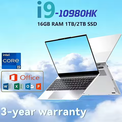 2026 14.1" Laptop Gaming Computer Intel Core i9 10980HK Windows 11 Pro 16GB DDR4 1TB SSD Gamer PC Notebook Computer Laptops PC