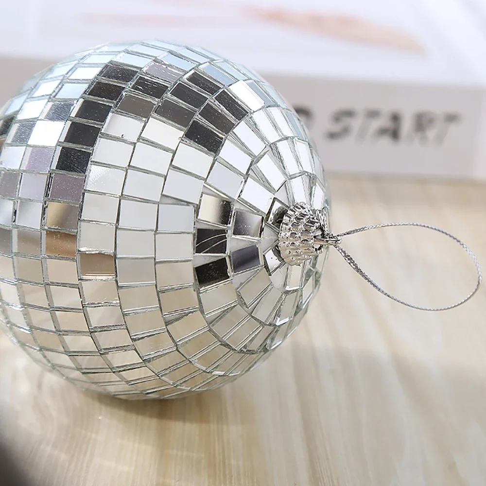 2-10cm Mirror Disco Ball 70s Party Decorations Reflective Hanging Ornaments for Birthday Party Cake Decoration Wedding Supplies