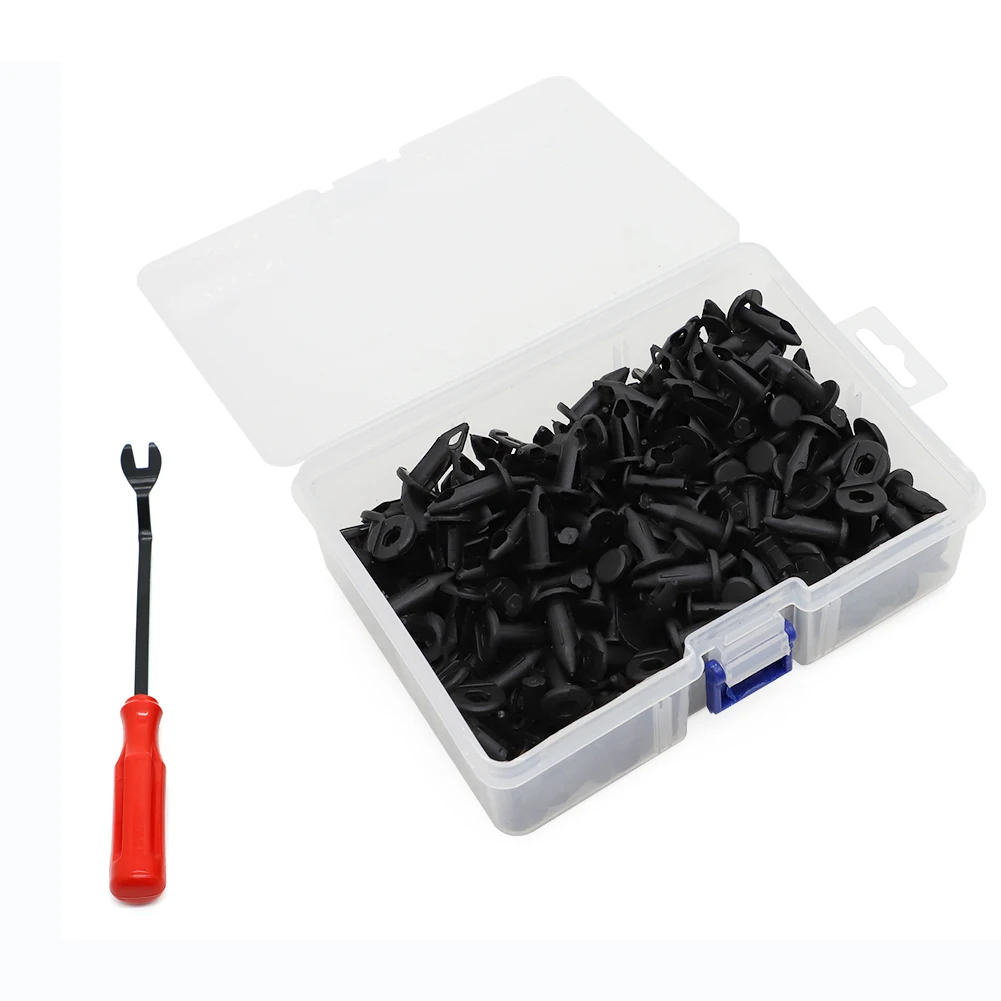 120 PCS UTV Nylon Fender Clips/Body Rivets with Remover Replace for Polaris ATV Honda Rincon Kawasaki Teryx Universal 8mm UTV