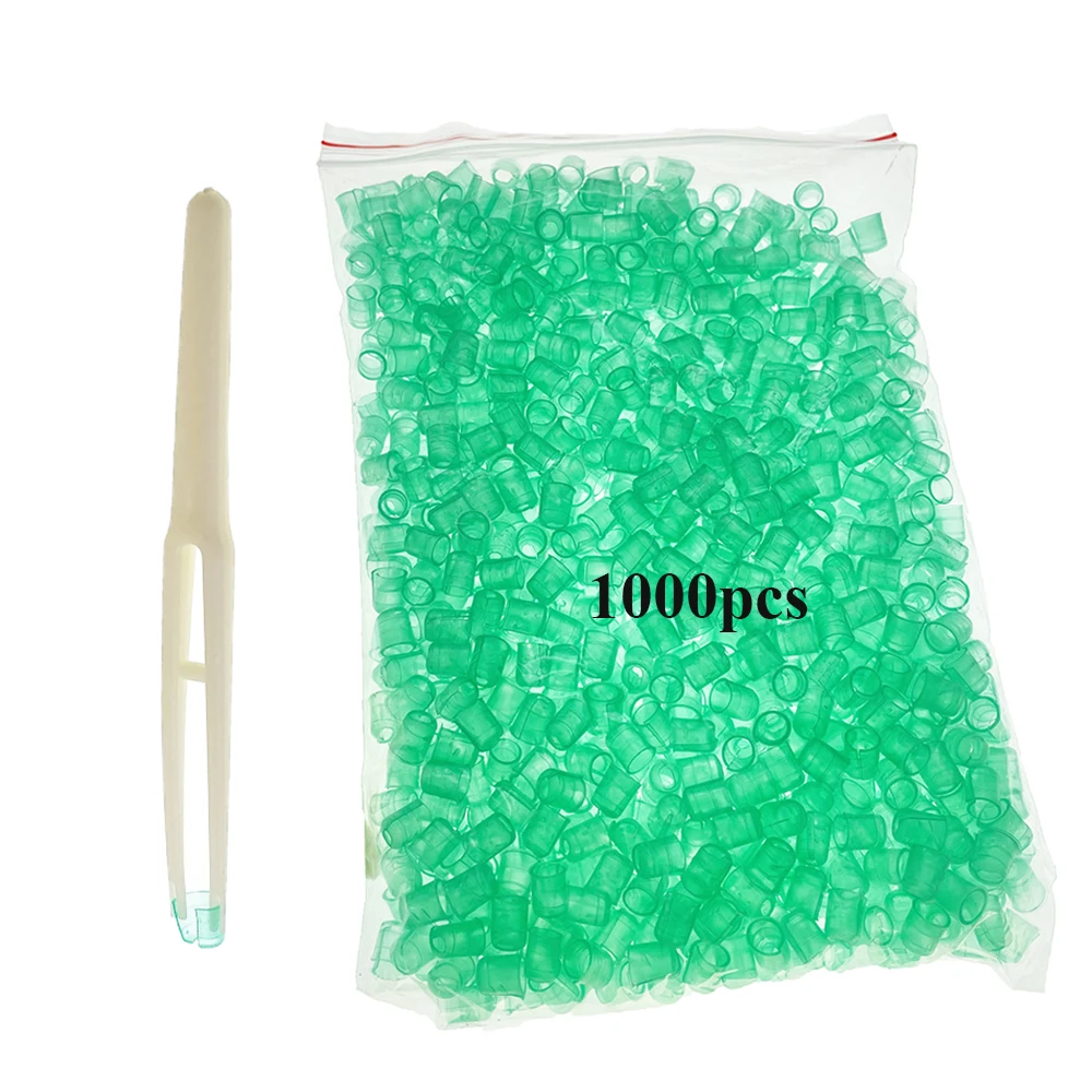 1000pcs Queen Stop Laying Egg Cell And Asssociated Plier Overwinter Control Conloy Reproduction Plastic Beekeeping Tool Supplies