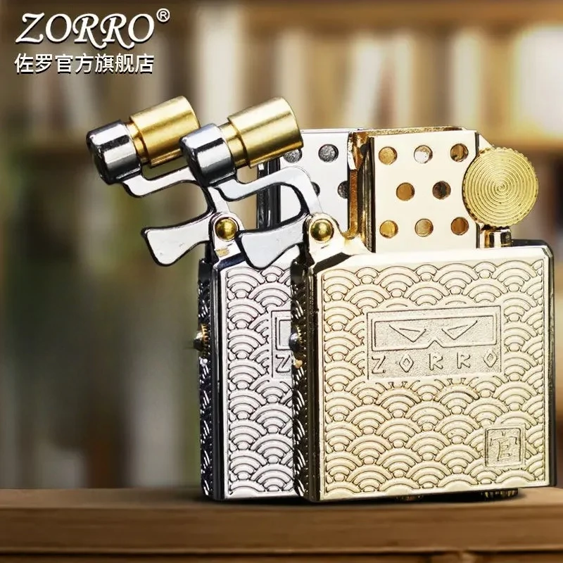 2026 New Authentic Zorro Kerosine Lighter Movement, Creative Officer Second Generation Universal Movement Kerosine Lighter