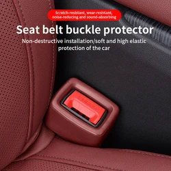 Car Seat Belt Buckle Cover Anti Scratch Seatbelt Button Protector Seat Belt Protection Cover Car Interior Accessories