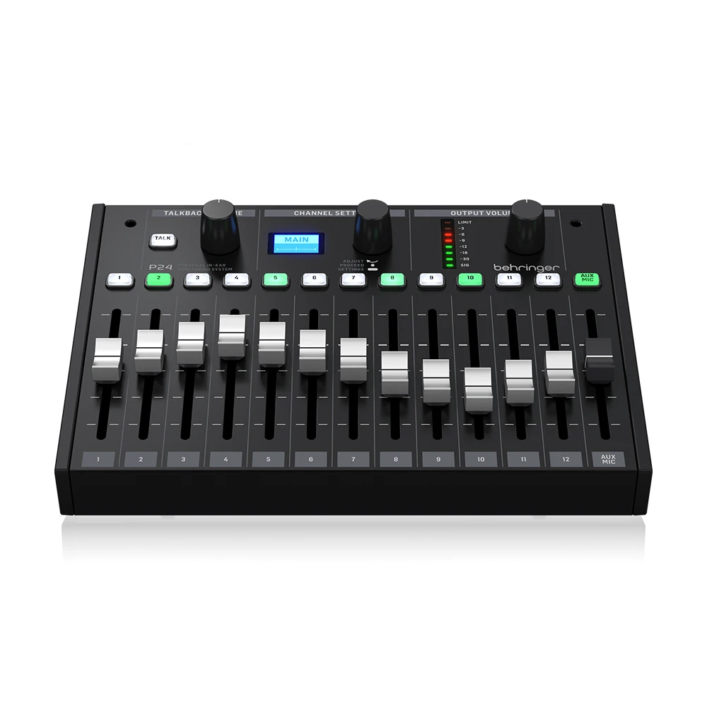 

Behringer P24 Digital Mixer Pa System Studio Equipment StageConnect Personal Mixer with 13 Stereo Channels