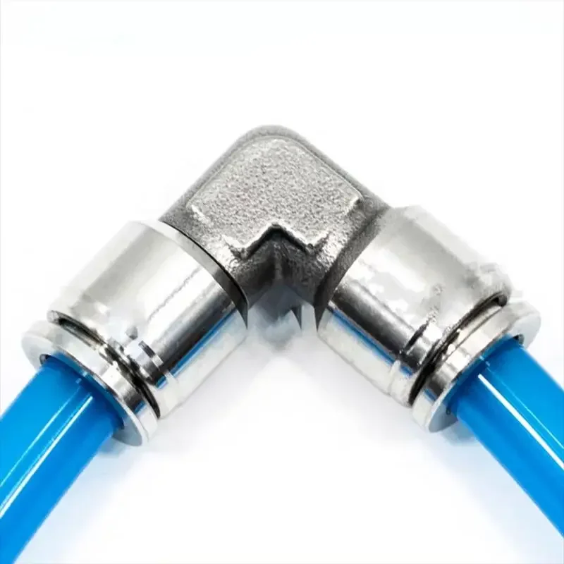 

1pcs Reall 304 Stainless Steel Air Hose Fitting Pneumatic Connector Quick Coupling PV 4 6 8 10 12 16mm Trachea Metal Fitting