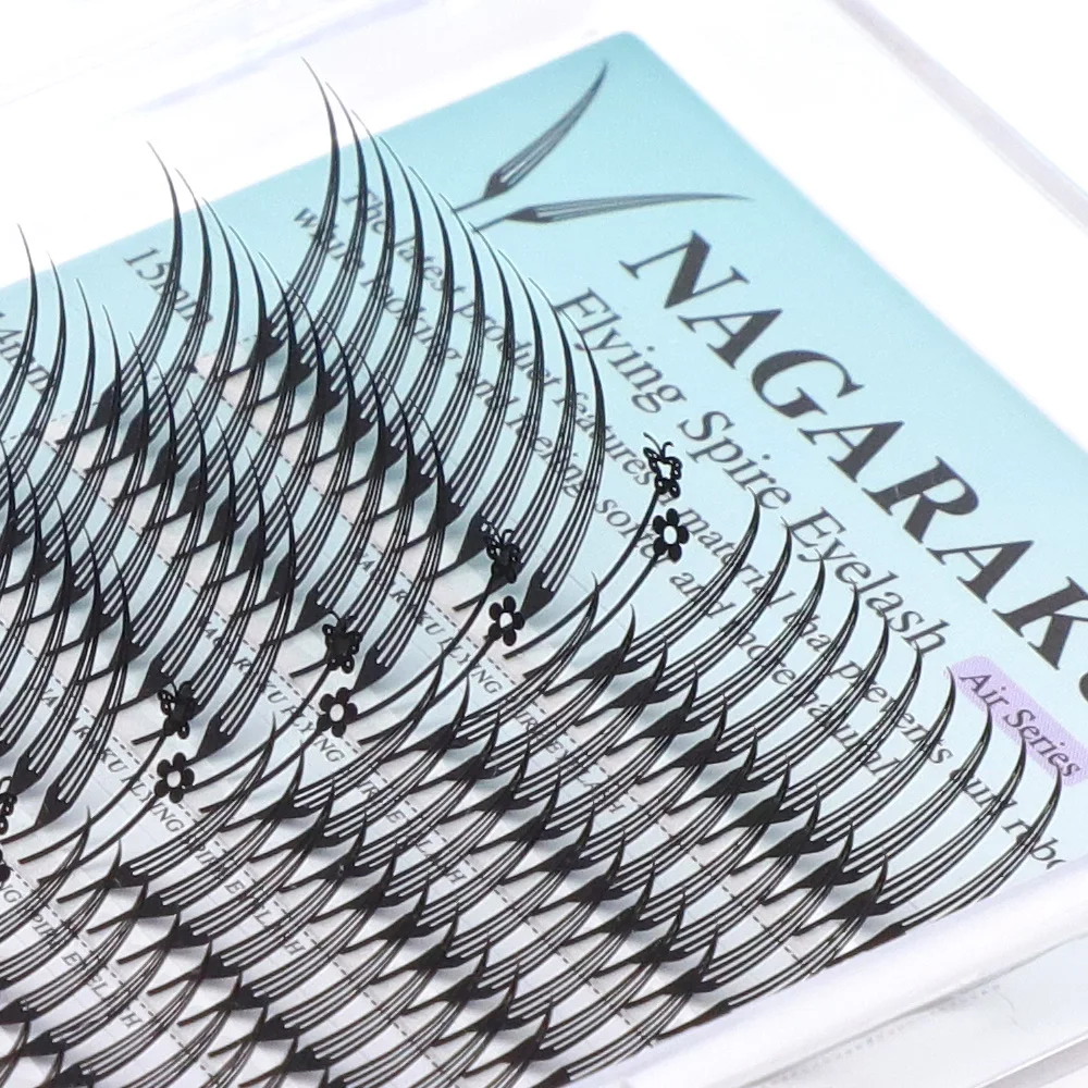 NAGARAKU Vorgefertigte Schmale Spitze Feenflügel-Wimpern Anime-Effekt Weiche Feder Flatternde Wimpernverlängerungen Comic – Detail 26
