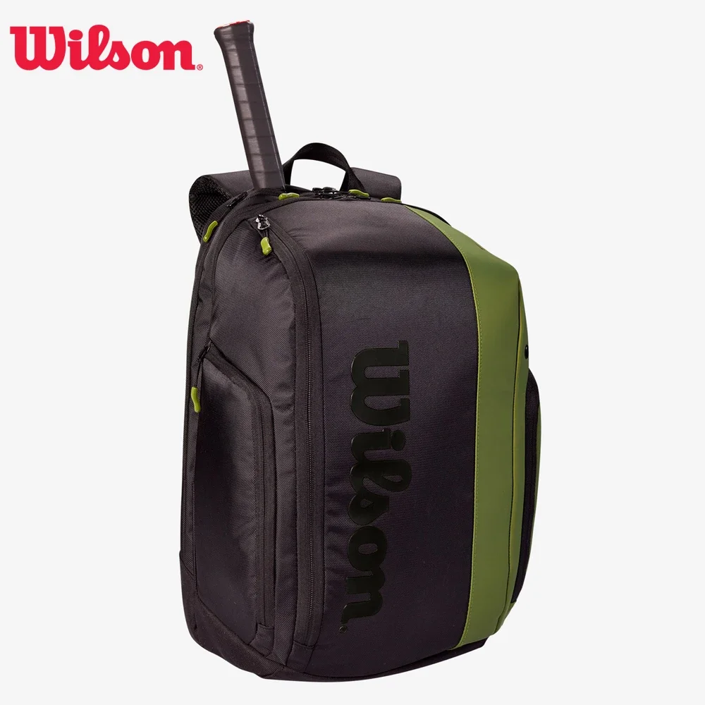 Mochila De Raquete De Tênis Wilson Blade Super Tour Collection, Roland Garros 2 Pack, Saco De Raquete Verde com Thermoguard