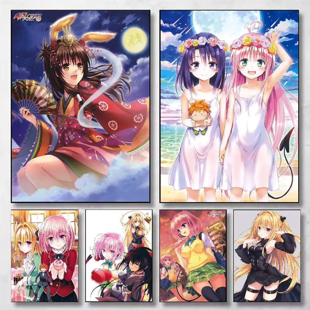 To Love Ru  Poster Mural for Living Room Bedroom Wall Office