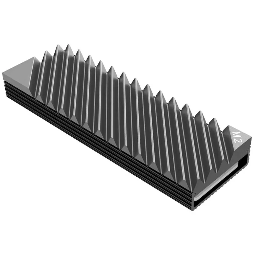 M.2 NVMe SSD Heat Sink 2280 Solid State Drive Aluminum Heatsink with Thermal Silicone Pad Desktop PC Cooling Accessories