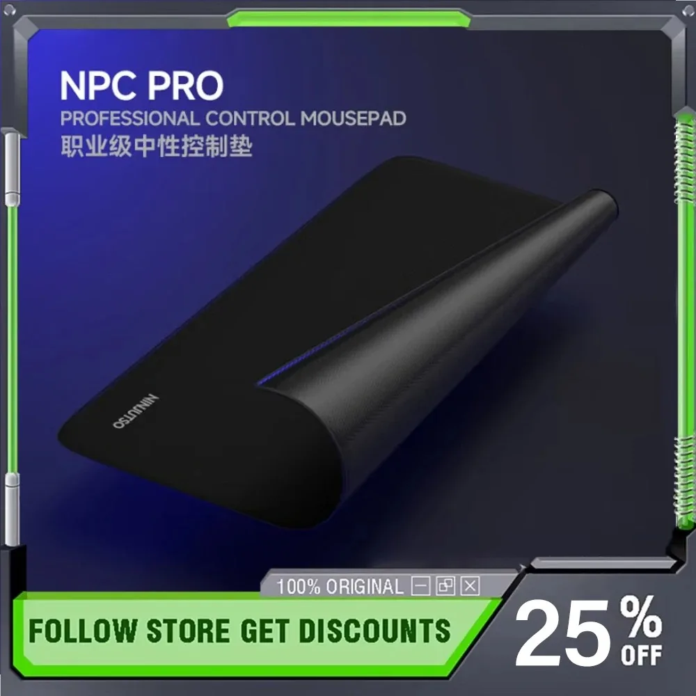 

NINJUTSO NPCPRO Professional Gaming Mouse Pad with Neutral Control Surface Waterproof Low Friction Office Computer Accessory