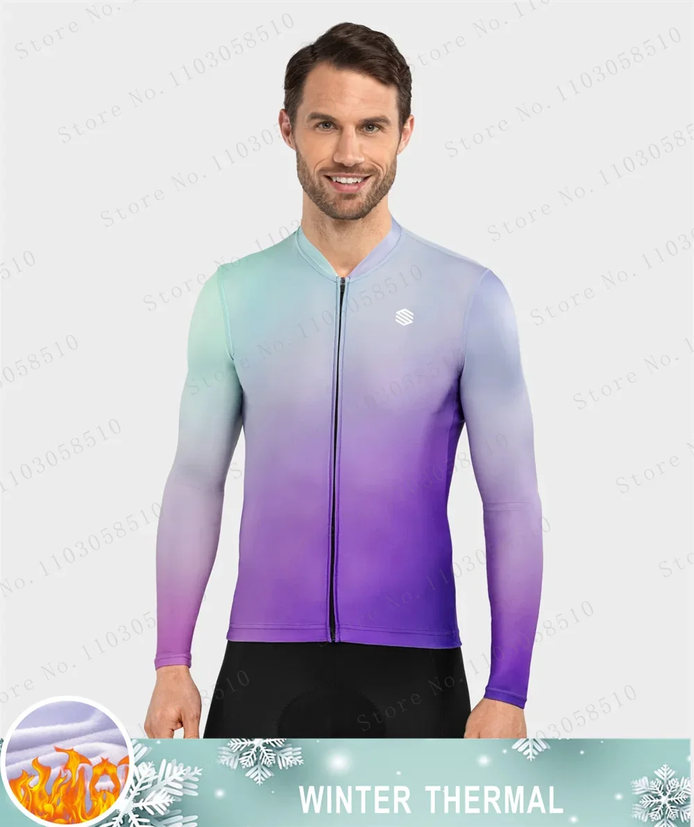 siroko Winter Long Sleeves Cycling Jersey Thermal Fleece Cycling Clothing Man’s Bike Jersey MTB Road Bike Jacket Bicycle Shirt