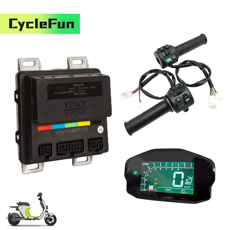 

Синусоидальный контроллер VOTOL EM30S 40A, материнская плата ECU 500–1500 Вт с дисплеем DKD и дроссельной заслонкой T08, электрические мотоциклы, скутер