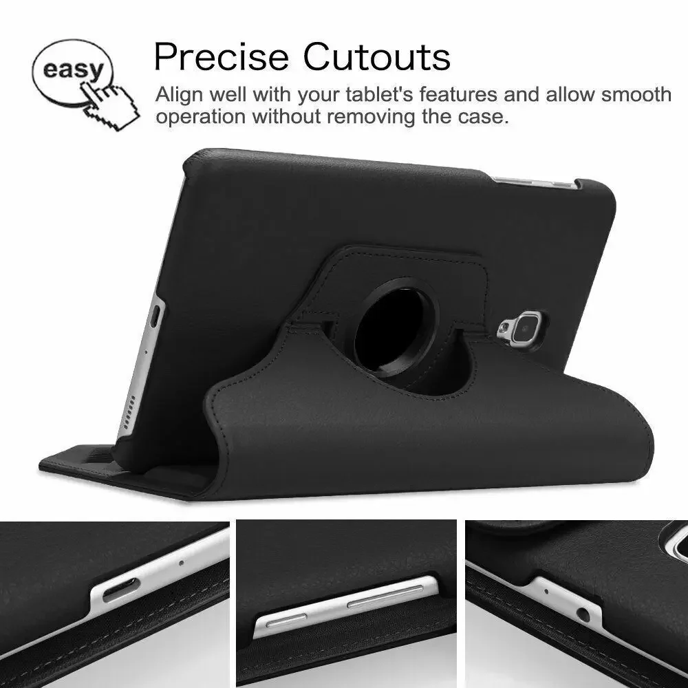 Case For Samsung Galaxy Tab A 8.0 2017 Funda Smart SM-T380 SM-T385 360 Degree Rotating Flip Stand Cover with Hard Hard - view 3