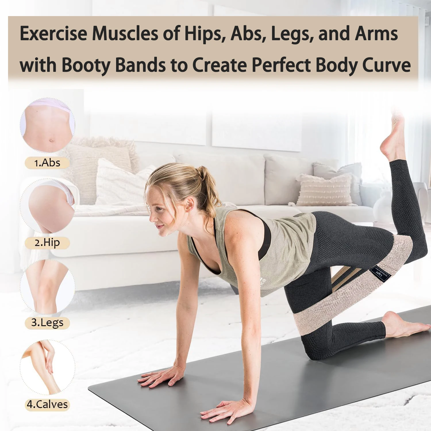 Basic Fabric Resistance Hip Bo - Yoga Fitness Resistance Band review and price
