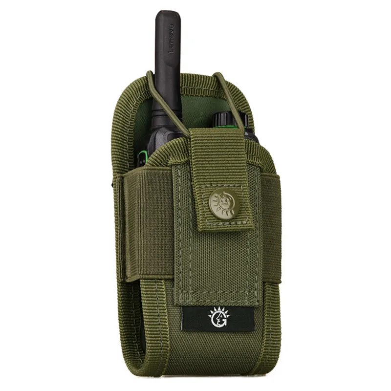 1000D Molle Radio Walkie Talkie Pouch Waist Bag Holder Pocket Portable Interphone Holster Carry Bag for Hunting Camping