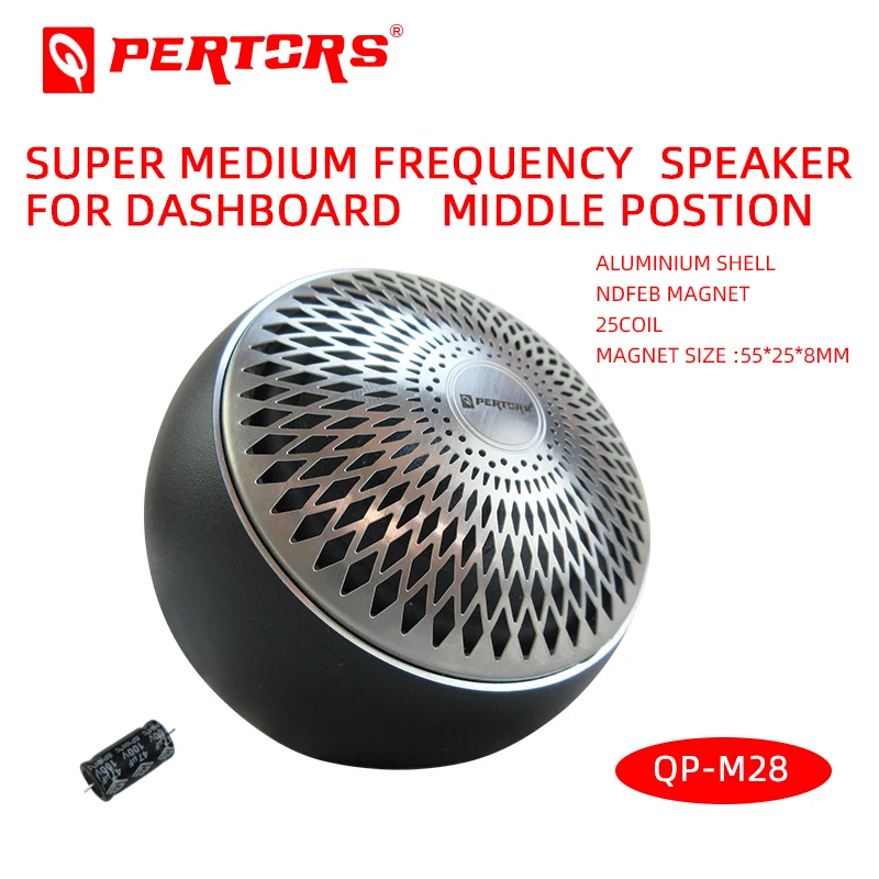 

3-inch Alto Horn , Middle Speaker Car Audio 4 Ohm QPERTORS BRAND QP-M28 Super Medium Frequency Speaker