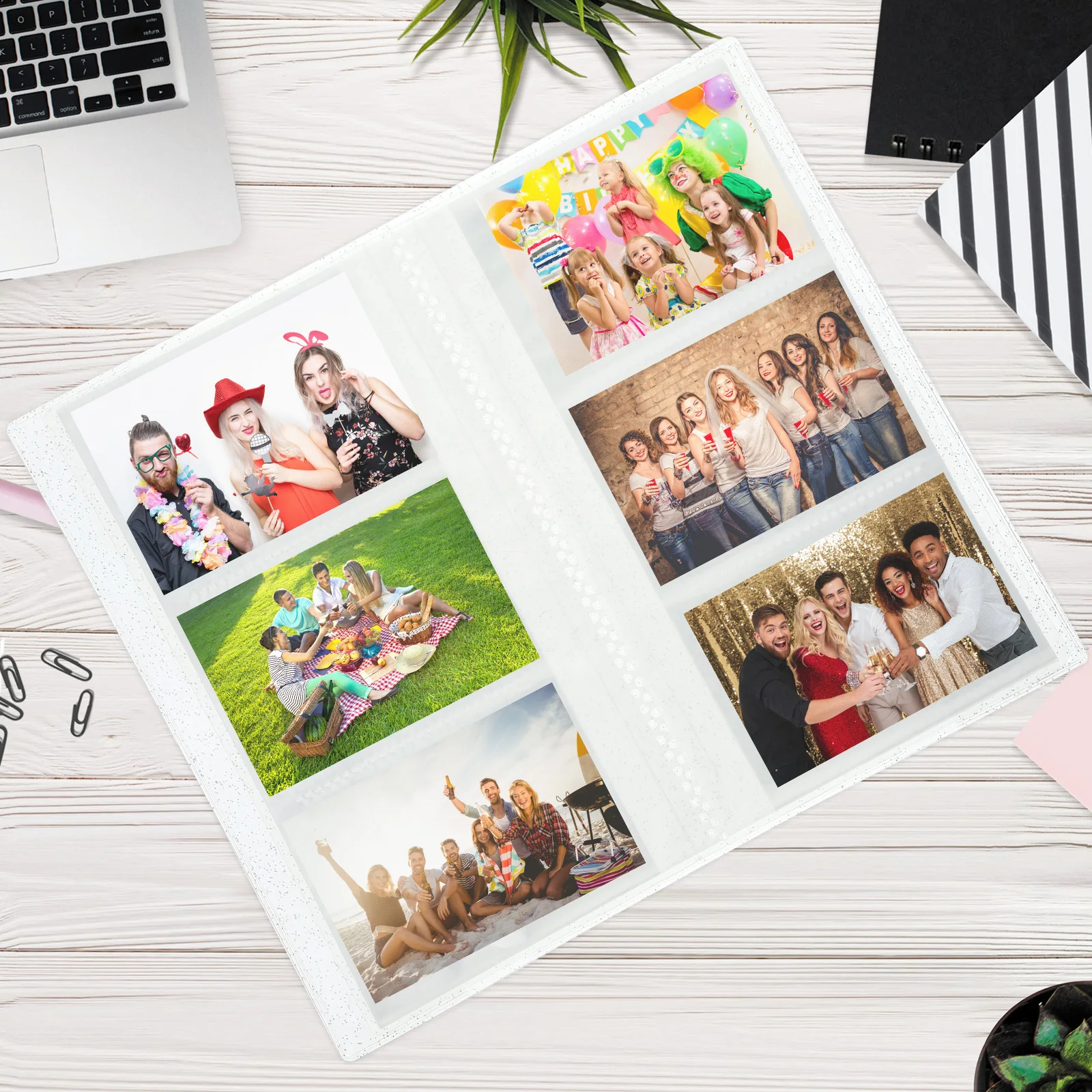 ألبوم صور جيلي الفاكهة حامل تخزين التذاكر البلاستيكية لبطاقات الصور مجموعة ألبوم شفاف محمول لفيلم السفر #1