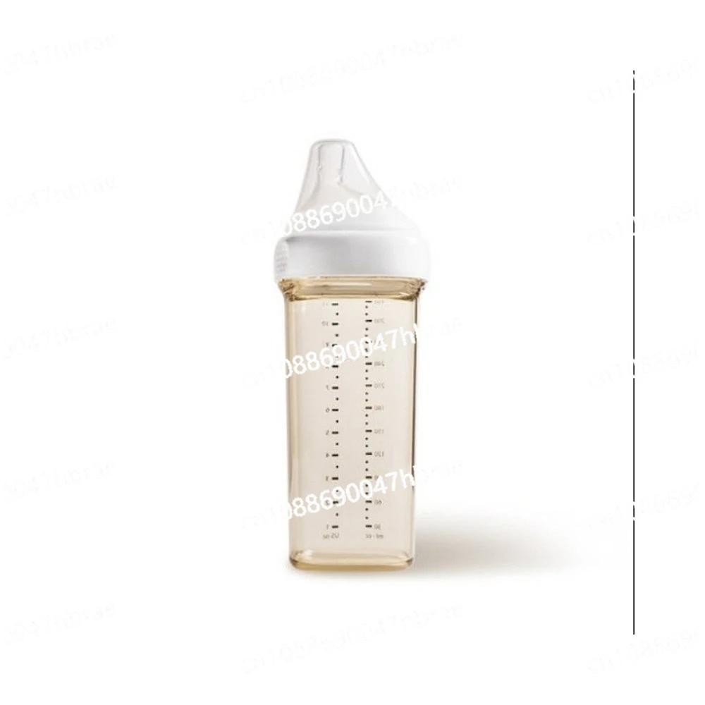 Large Caliber Baby Bottle Imitating Breast Milk for Anti Bloating (330ml+3 Grade Nipple) * 3 Silicone