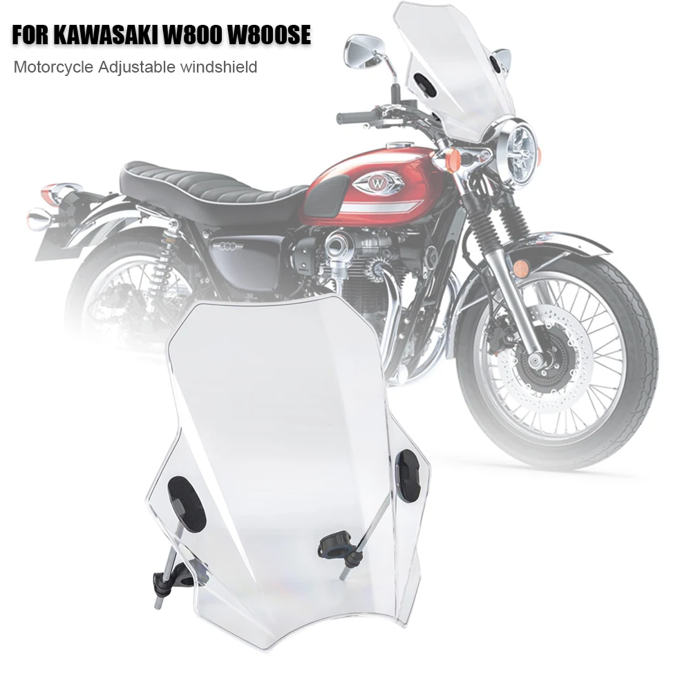 

Motorcycle Adjustable Windshield windshield For KAWASAKI W800 W800SE