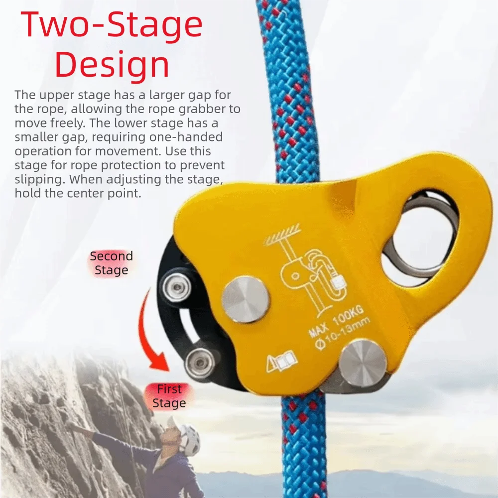 Protection Mobile Fall Arrester Self-locking Fall Arrest Rope Grab Fall Protection Self-locking Device Mountaineering
