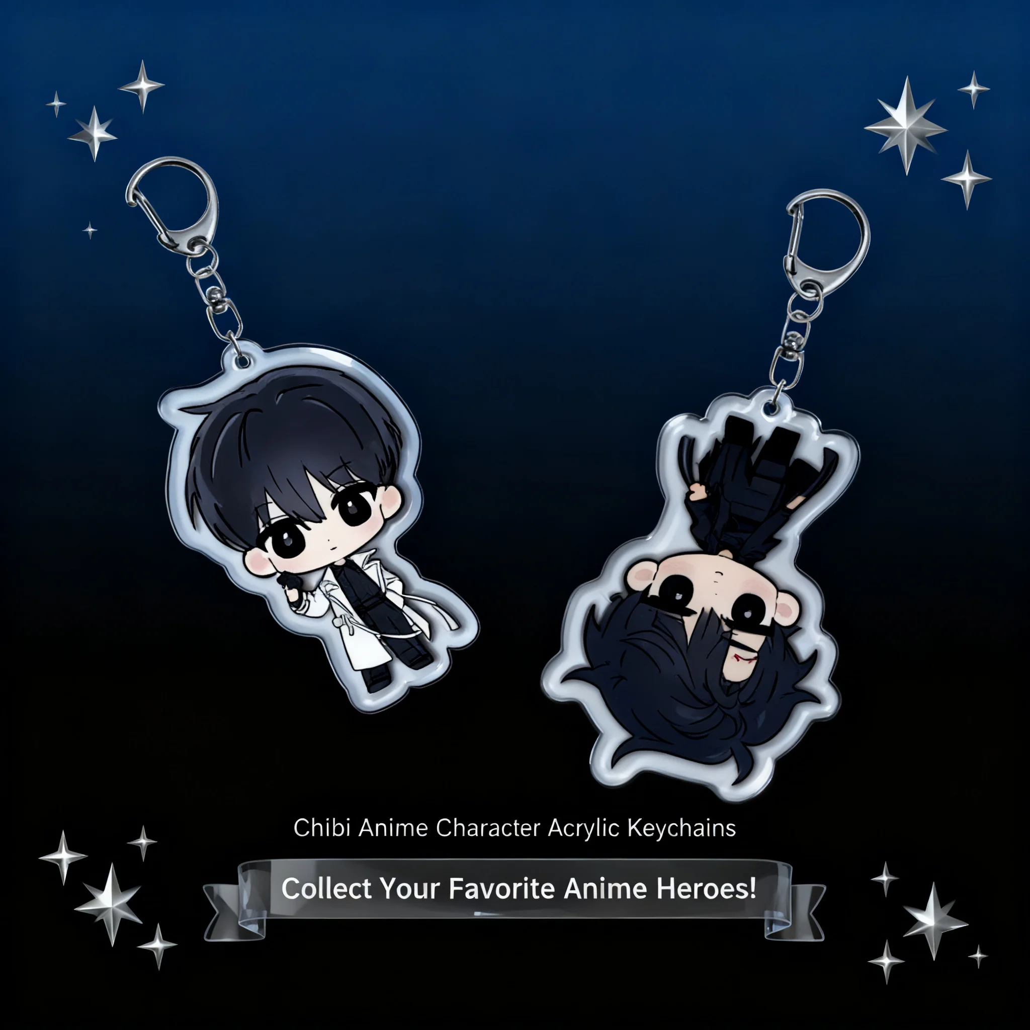 

Акриловый брелок по аниме «Взгляд всеведущего читателя» с Ким Докджой и Ю Джунхёком, креативный двусторонний кулон-брелок ORV