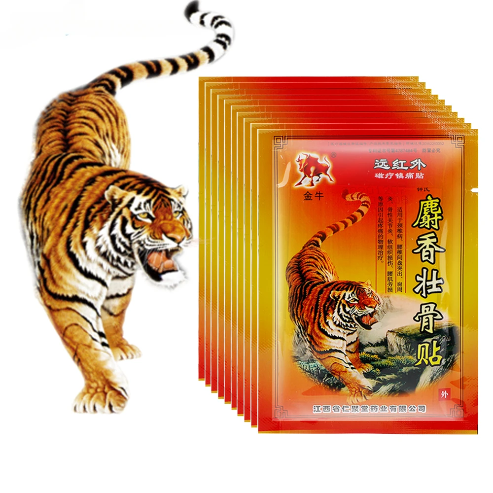 80 pz vendita calda tigre alleviare il dolore Patch ginocchio spalla vita mal adesivo artrite reumatoide massaggio cervicale gesso