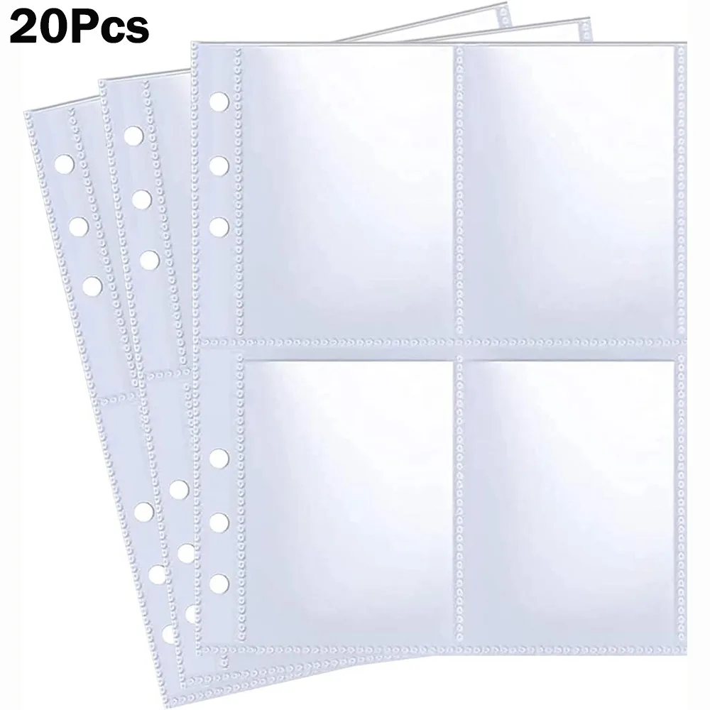 Kpop Photocard Binder 6 Ring Photocard Sleeves A5 Size Multi-Pockets Photo Album Page Photocard Binder