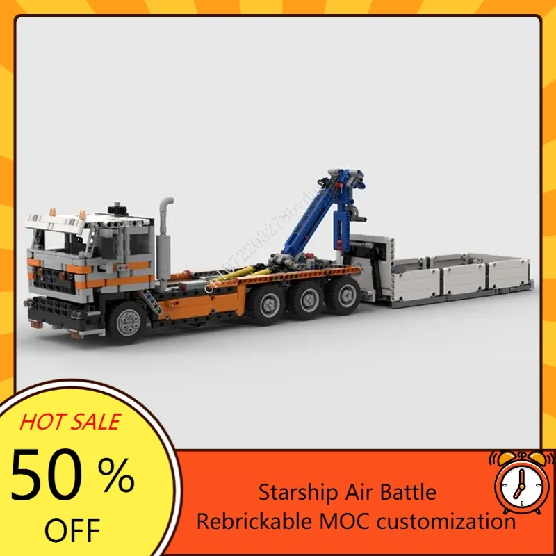 1314PCS MOC High-Tech F2800 Hookloader Heavy Duty Tow Truck Model Custom Puzzles  DIY Assembly Toys Boys Birthday Xmas Gifts