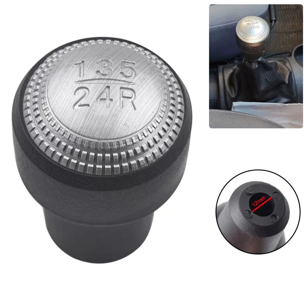 5-Item Gear Shift Knob and Boot Gaiter Kit Compatible with For Hyundai For Getz Manual Years 2002 Through 2010