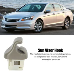 88217‑TA0‑A02ZA Sun Visor Hook Sunvisor Clip ABS 88217‑TA0‑A02ZB Sunshade Holder Hook Replacement for Accord 2008‑2012