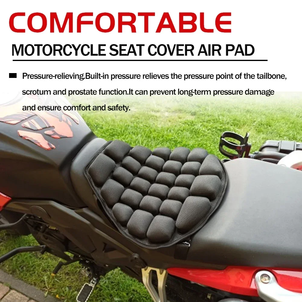 Universal Motorcycle Seat Cushion, High Elasticity  Breathable Shock Absorption Motorcycle Seat Cover, Motorcycle Seat Pad Parts