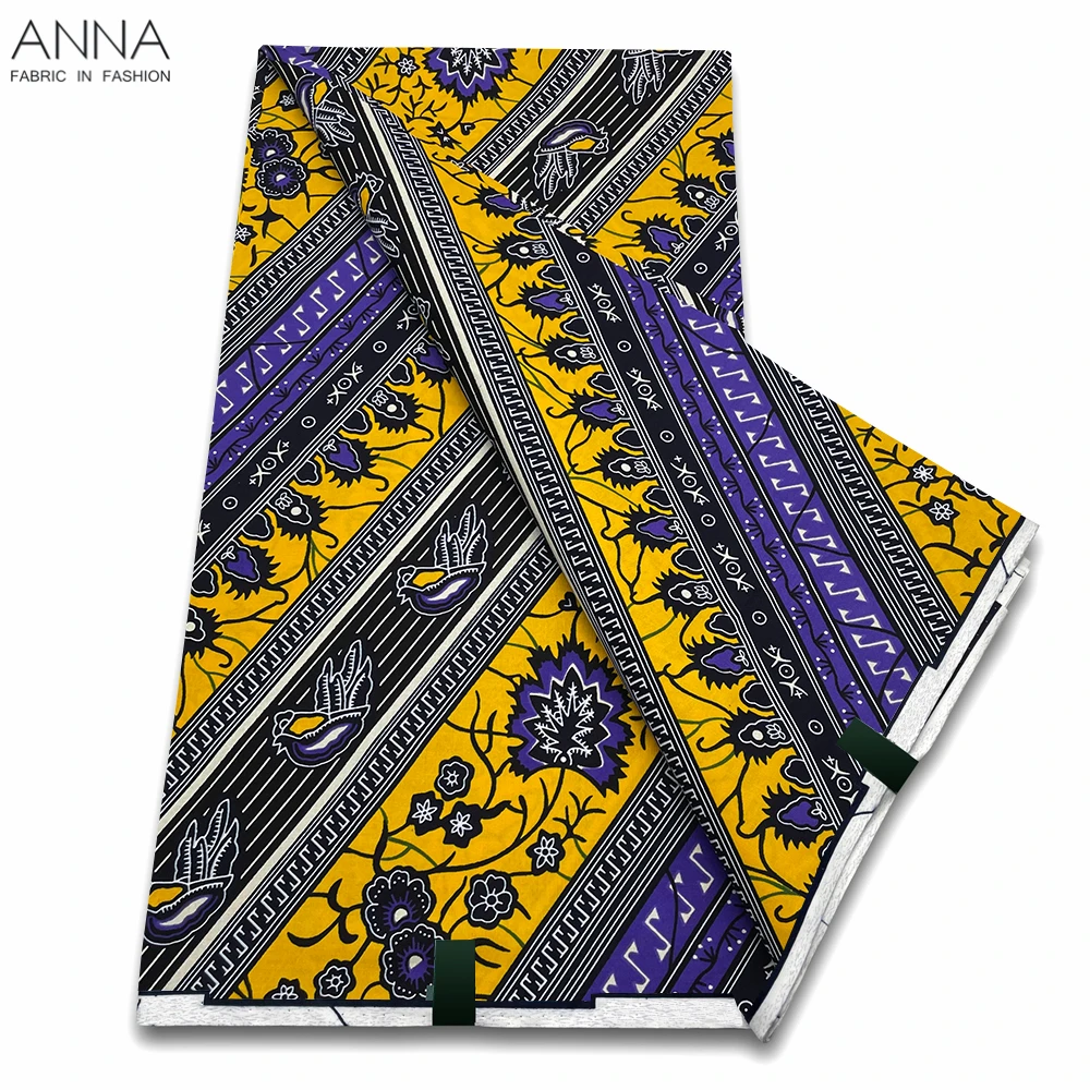 Veritable Wax Ankara Block Prints Batik Fabric African Wax Fabric Nigerian Dutch Hollandais Pagne 100% Cotton For Sewing VL-01