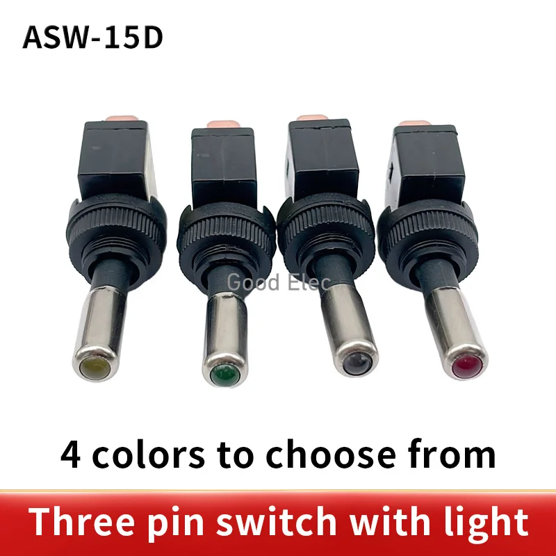 4PCS 12V 20A Car Auto  LED Light Toggle Rocker Switch 3Pin SPST ON/OFF Sales for vehicles, boats