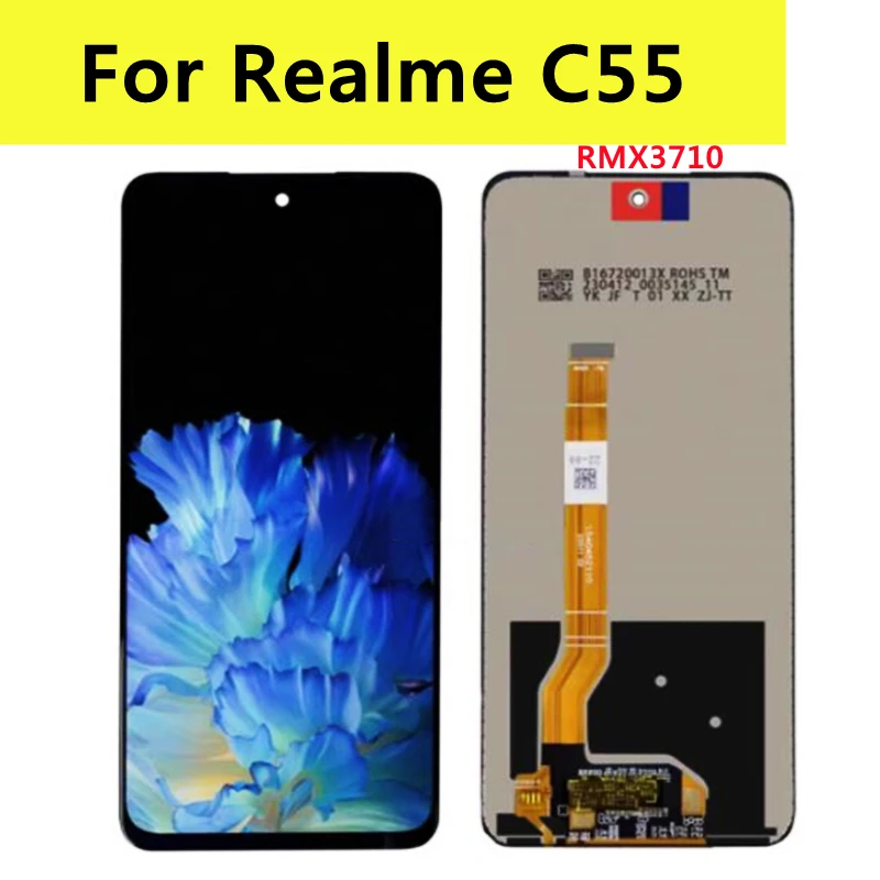 

6.72'' For OPPO Realme C55 RMX3710 LCD Display Touch Screen Digitizer Assembly for RealmeC55 LCD Replacement Repair Parts