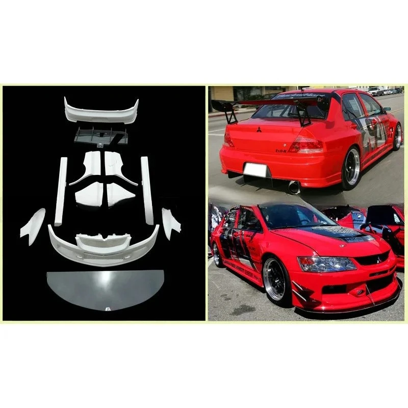 

SAAR Suitable for Mitsubishi Evolution EVO8 9th Generation Modification Parts APR Resin Fiber Wide Body Full Set Big Surround