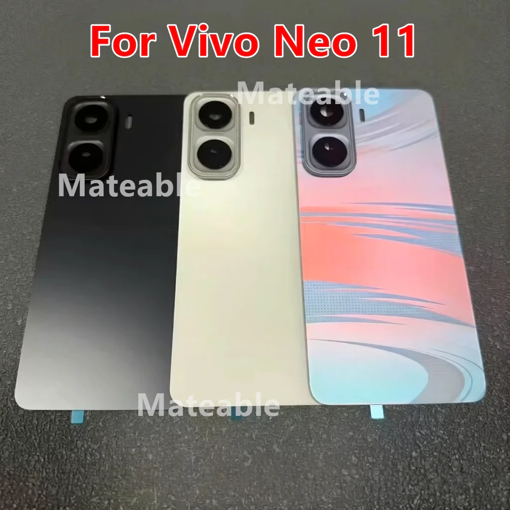 Neo11 Housing For Vivo iQOO Neo 11 Battery Back Cover Repair Replace Door Phone Rear Case + Camera Lens V2520A
