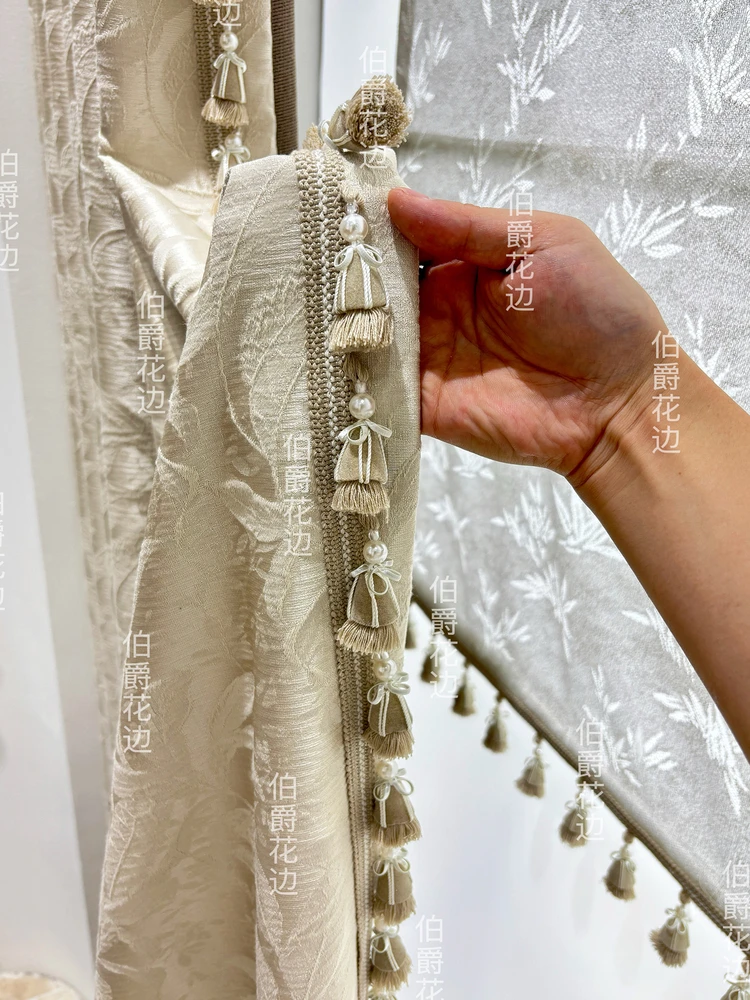 1 Meter Tassel Fringe Lace Edging Trim Sewing Craft Ribbon Curtain Cushion Tablecloth Upholstery Decor Lace Trimming Crafts