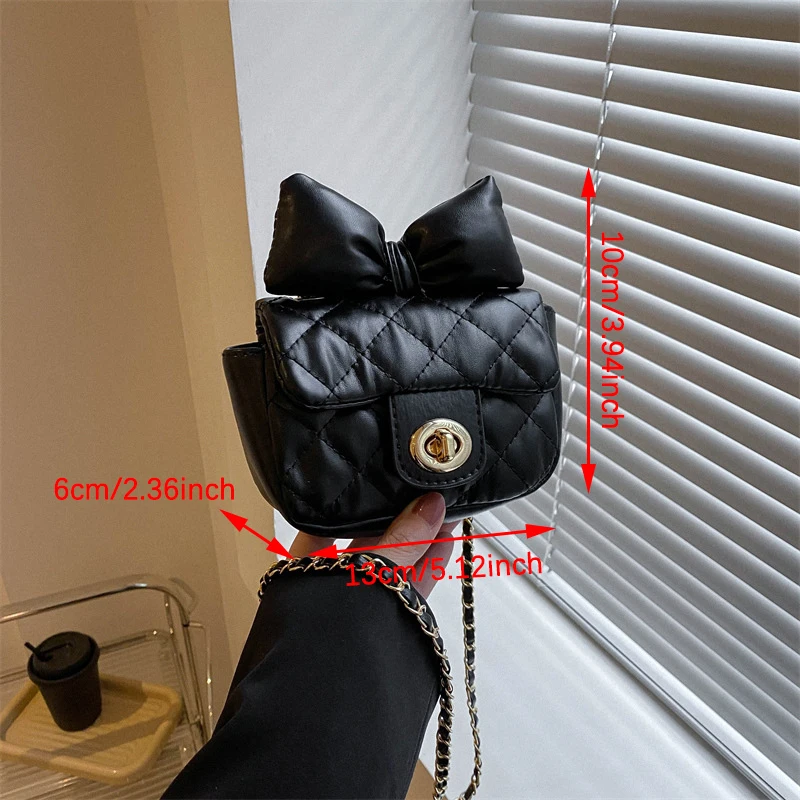 Mini sac à main à nœud rose pour filles, sac à main princesse pour tout-petits, sac à bandoulière mignon, créateur de luxe initié, petite fille,