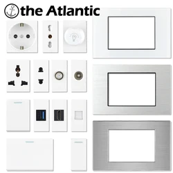 T1 Series- DIY Socket Italy Chile Socket Modular Power Socket + TV RJ45 HDMI USB Socket Accessories Module Panel Outlet