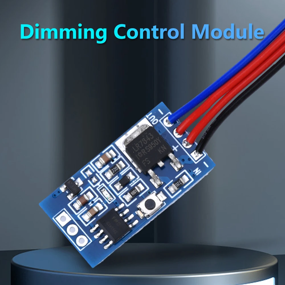 DC 3-24V 30W PWM Dimming Module Fast and Slow Fading LED Control Module with Breathing and Flash for LED Lamp Halogen Lamp