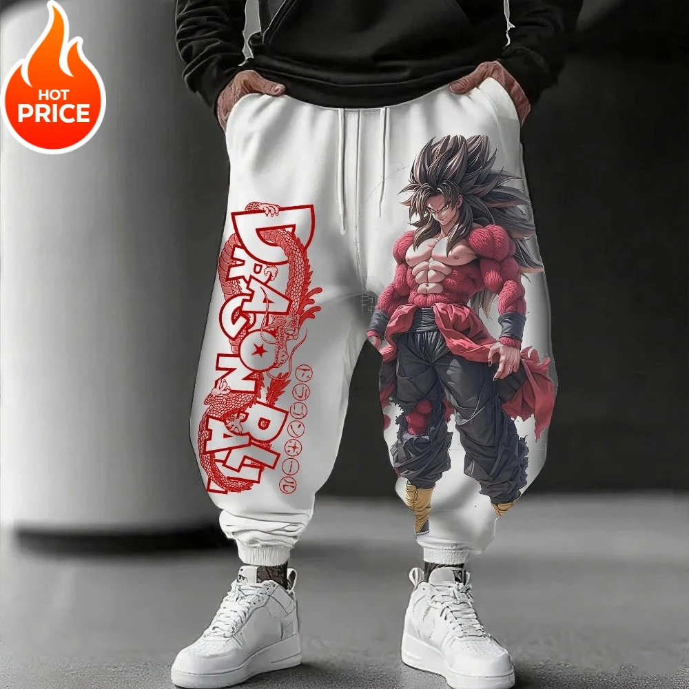 Anime Saiyan Dragon Ball hiver coton pantalons de survêtement 2025 Harajuku à la mode hommes femmes rue ample décontracté mode sport manchette pantalon