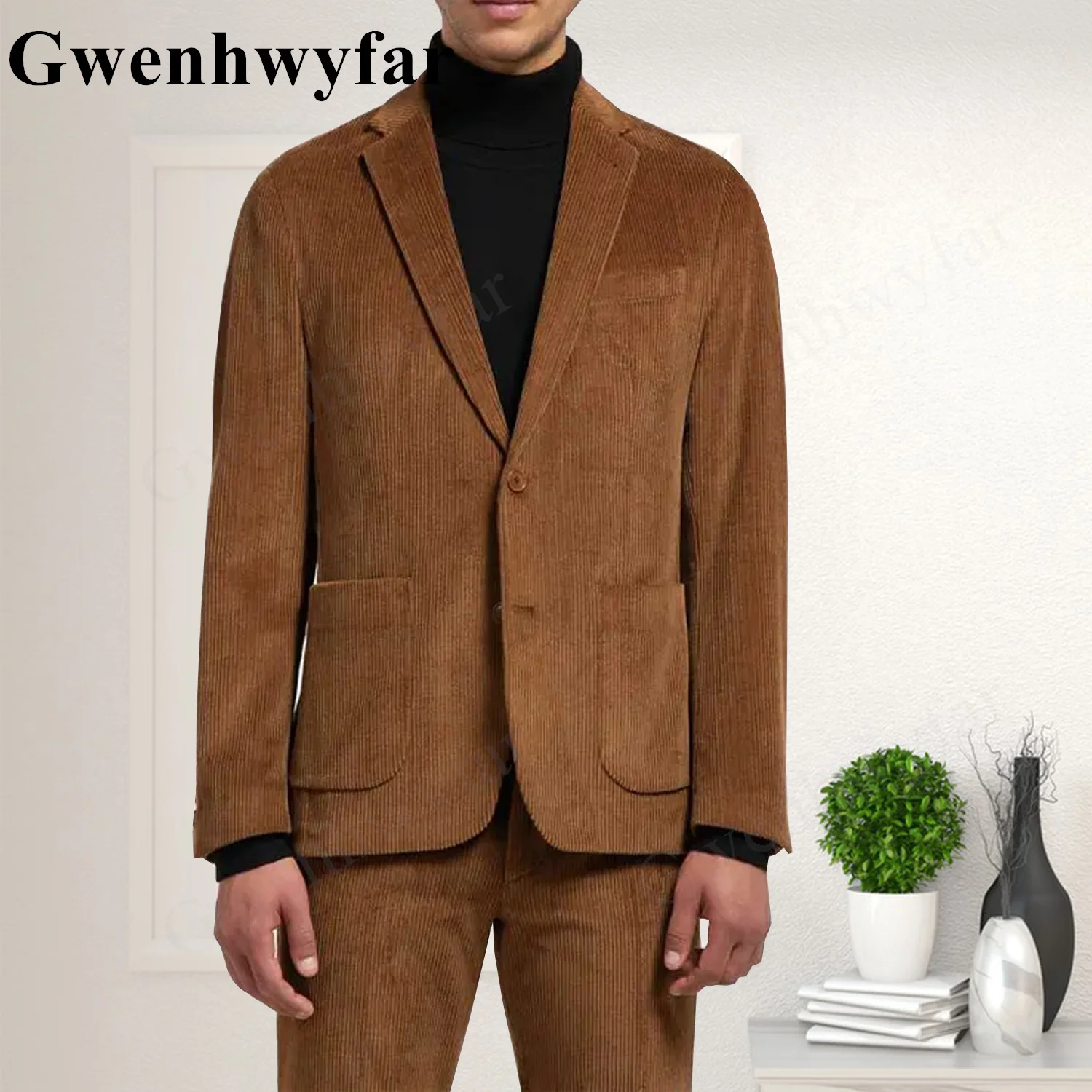 

Gwenhwyfar High-Quality Solid Color (Suit+Trousers) Men's Business Formal Suit Business Suit Bridegroom And Best Man