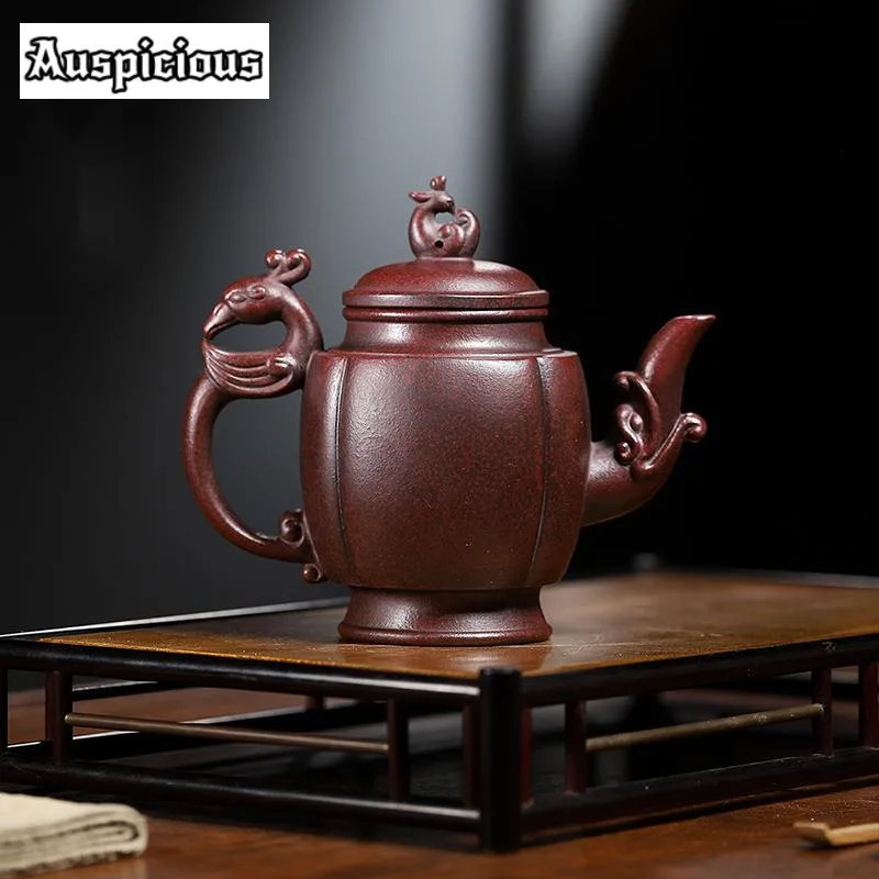 

350ml Yixing High-capacity Tea Pot Purple Clay Filter Zisha Teapots Handmade Kettle Tea Ceremony Customized Gifts Authentic