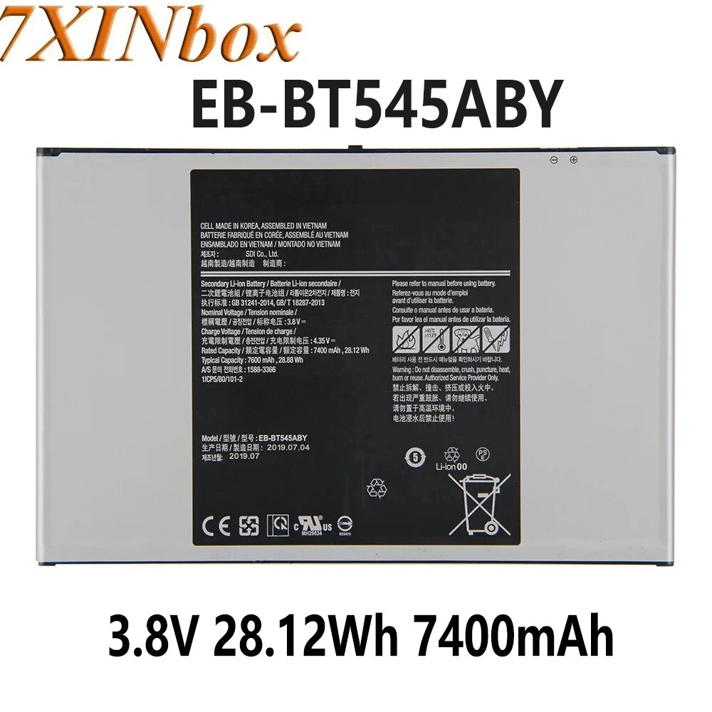 7XINbox EB-BT545ABY 3.8V 28.12Wh 7400mAh Laptop Battery For Samsung Galaxy Tab Pro Active Pro T545 SM-T545